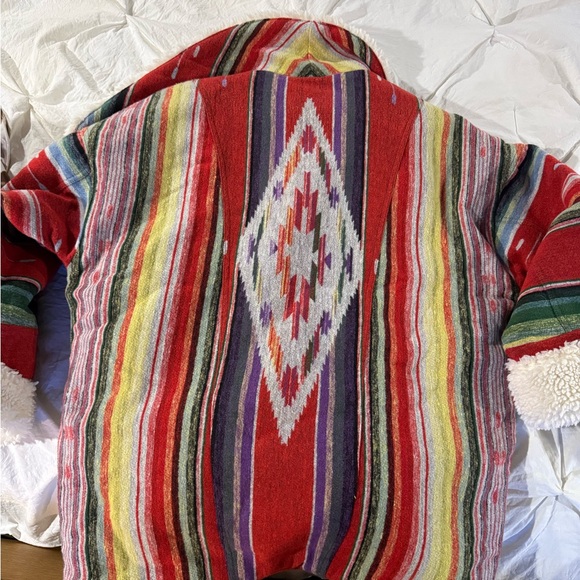 Wrangler X Lainey Wilson Rare Hard To Find! Multicolor Sherpa Lined Jacket - Picture 3 of 5